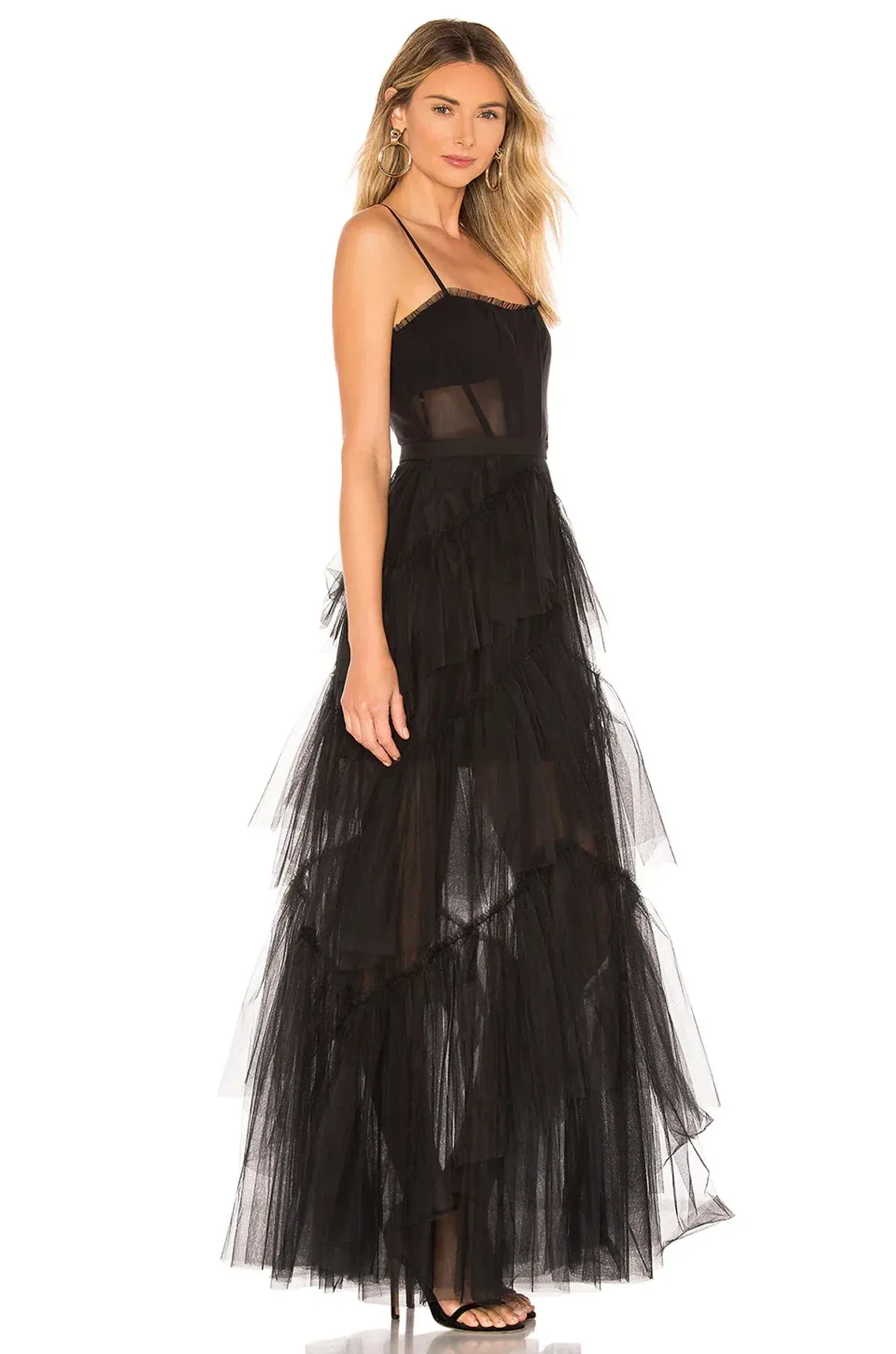 BCBGMAXAZRIA Corset ‘Tulle’ Gown Black Size AU 6 - Image 2