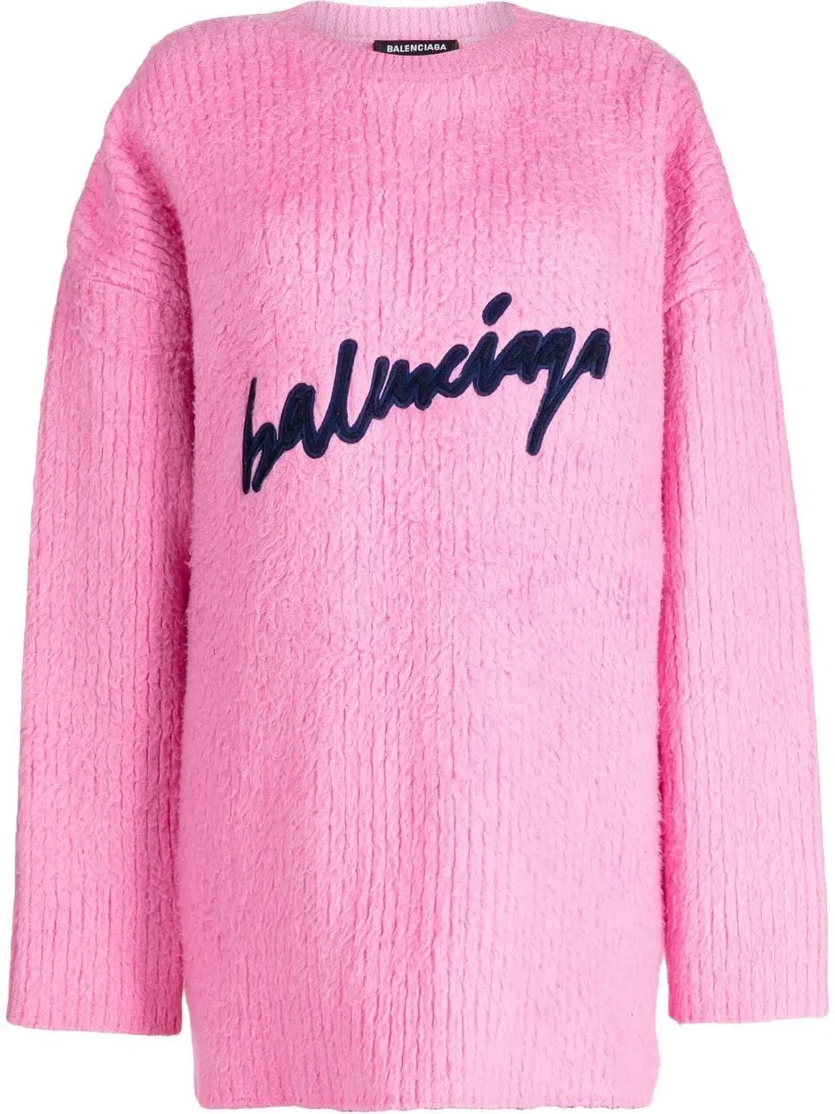 Balenciaga Knitwear Jumper Mini Dress Bubblegum Pink Size M / AU 10 - Image 2