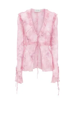 Rat & Boa Cobra Blouse and Skirt Set Pink Size XS/AU 6  for rent on The Volte - image 4