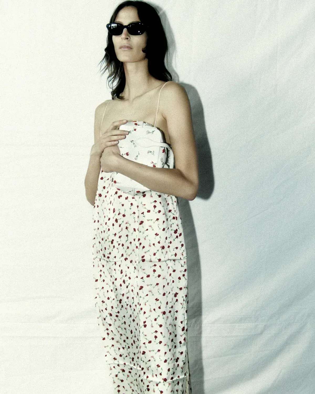 Khaite Sicily Rose Slip Dress Print Size 8 - Image 5