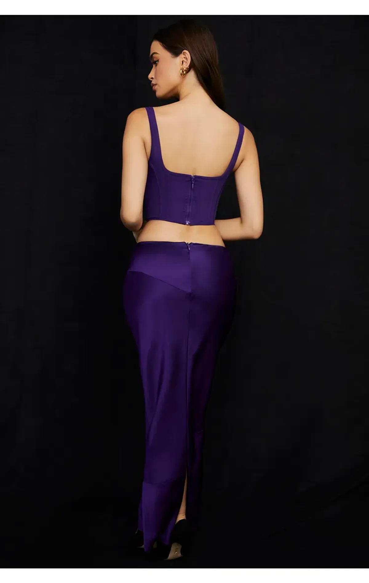 House of CB Edetta Corset Top and Colette Skirt Purple Size S/Au 8 - Image 4