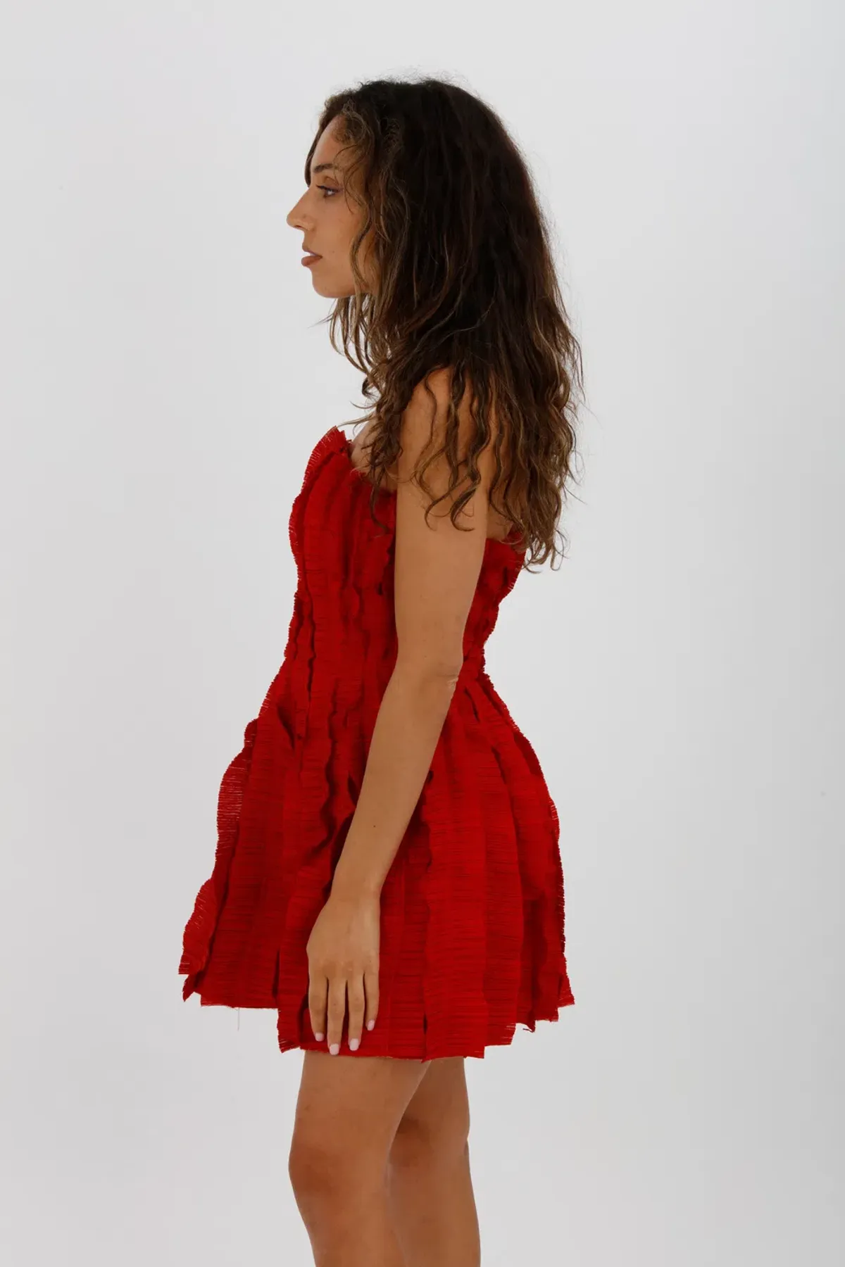 AJE Hybrid Sleeveless Mini Dress Scarlet Red Size 10 - Image 6