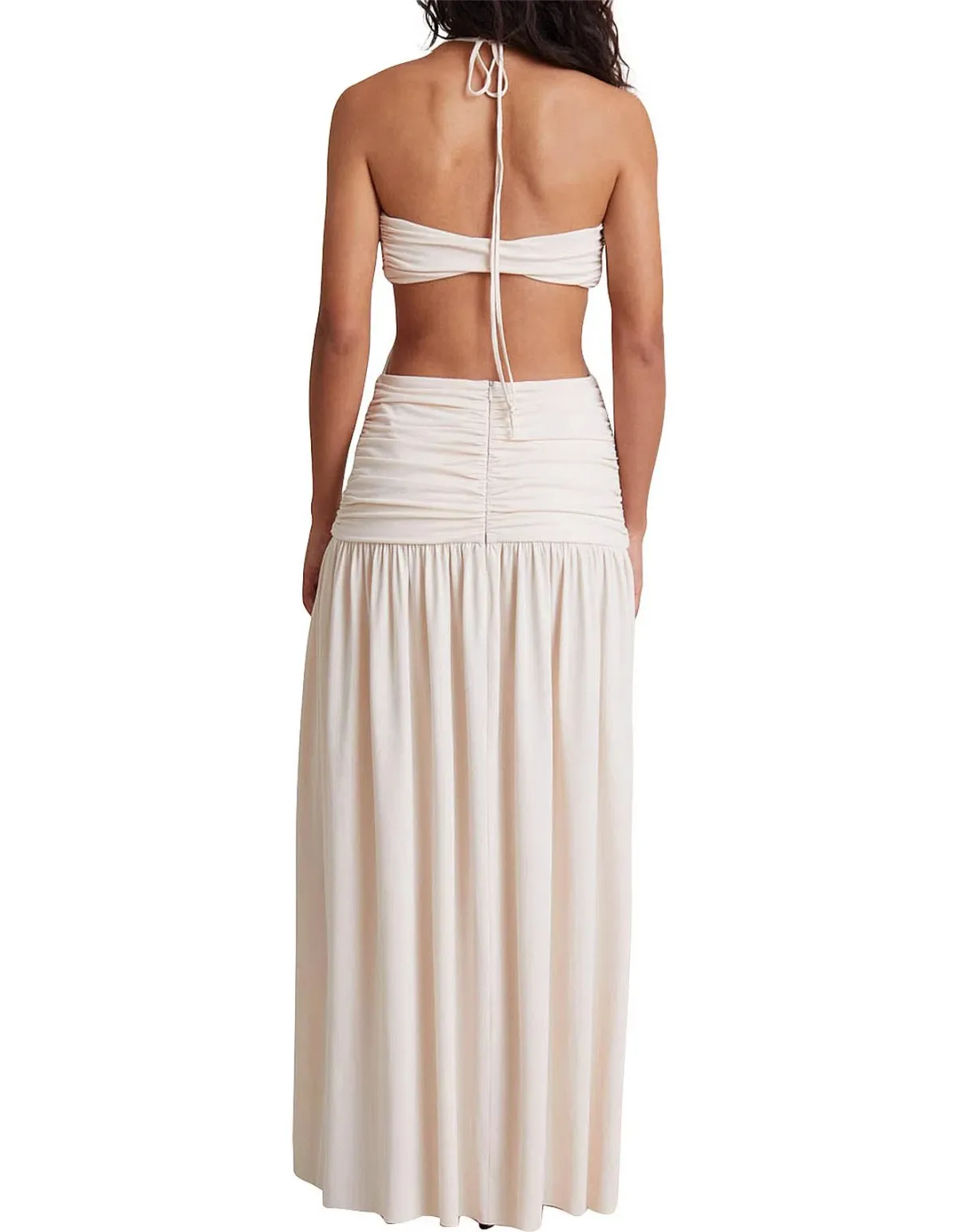 Bec & Bridge Adaline Cut Out Maxi Dress Cream Size 14 - Image 3