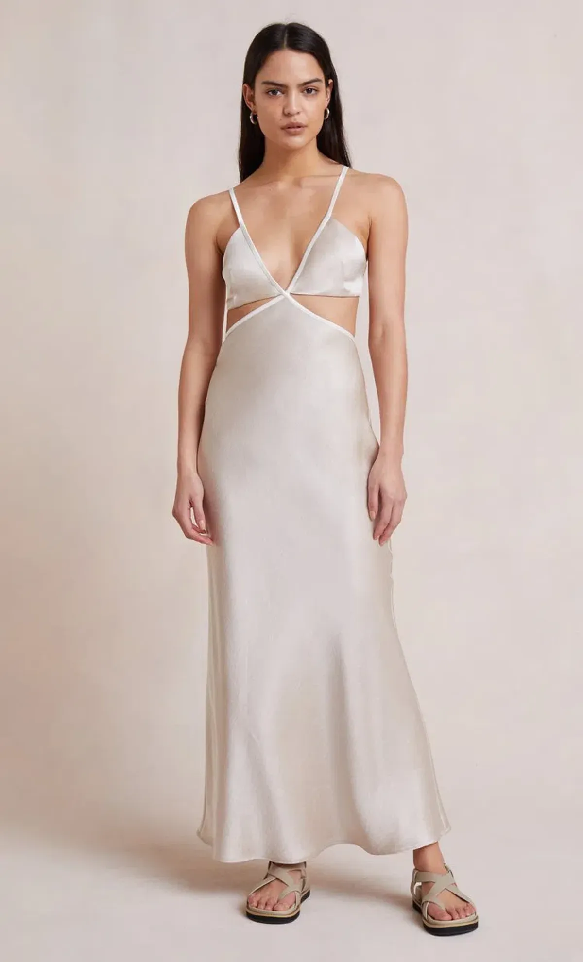 Bec & Bridge Veronique Maxi Dress Sand Size AU 8 - Image 3