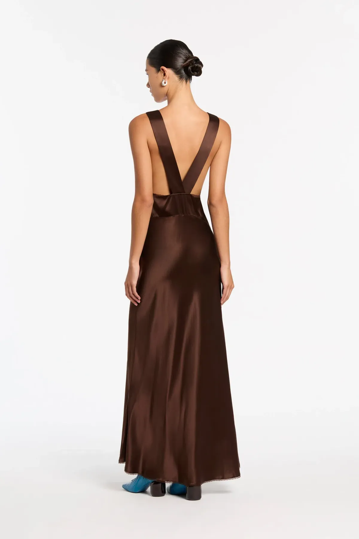 Sir the Label Aries Cut Out Gown Chocolate Size 0/P - Image 4