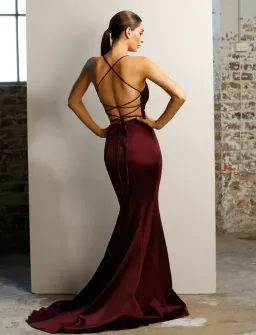 Jadore JX1101 Formal Dress Berry Size 4 for rent on The Volte - image 3