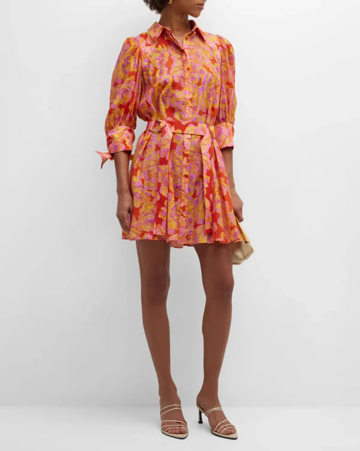 Acler Merrylands Mini Shirtdress Summer Bloom Size 8 - Image 1