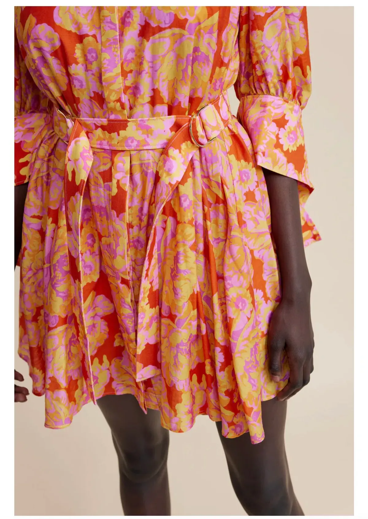 Acler Merrylands Mini Shirtdress Summer Bloom Size 8 - Image 3
