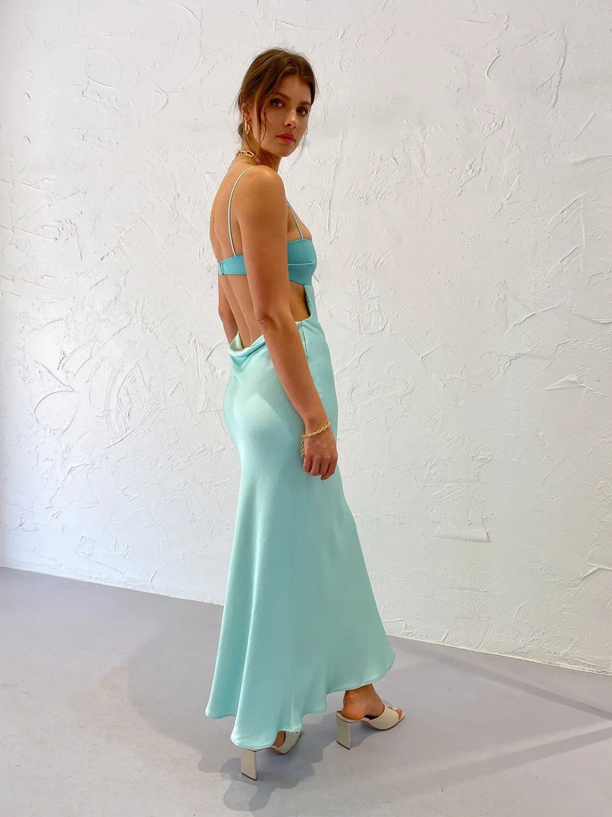 Bec & Bridge Aqua Agatha Maxi Dress - Image 3