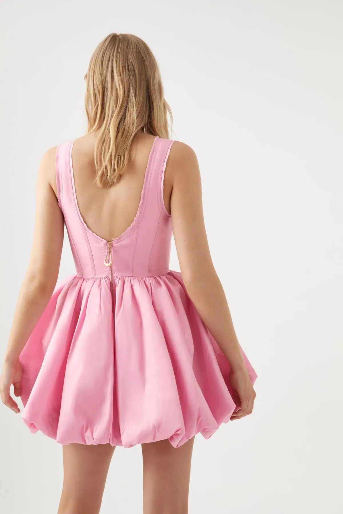 Aje Suzette Bubble Mini Dress Bon Bon Pink Size 6 - Image 2