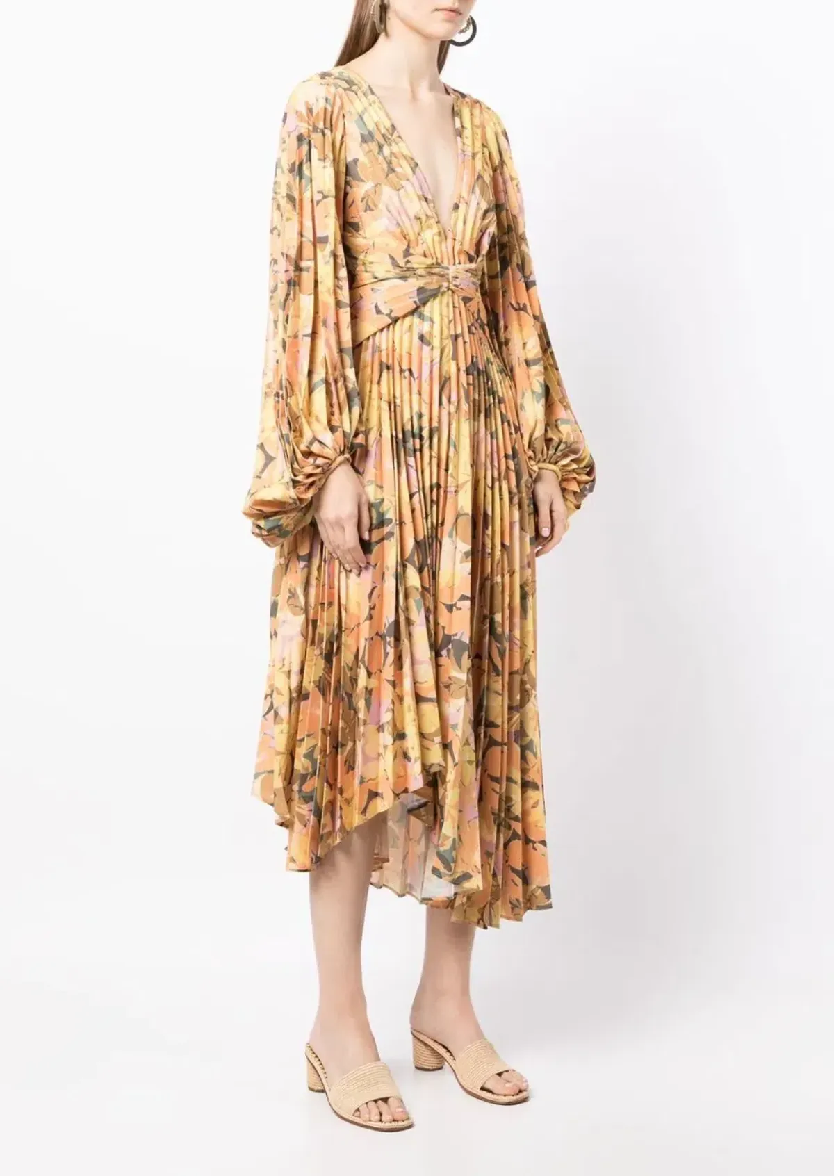 Acler Palms Dress Floral Print Size 14 - Image 2