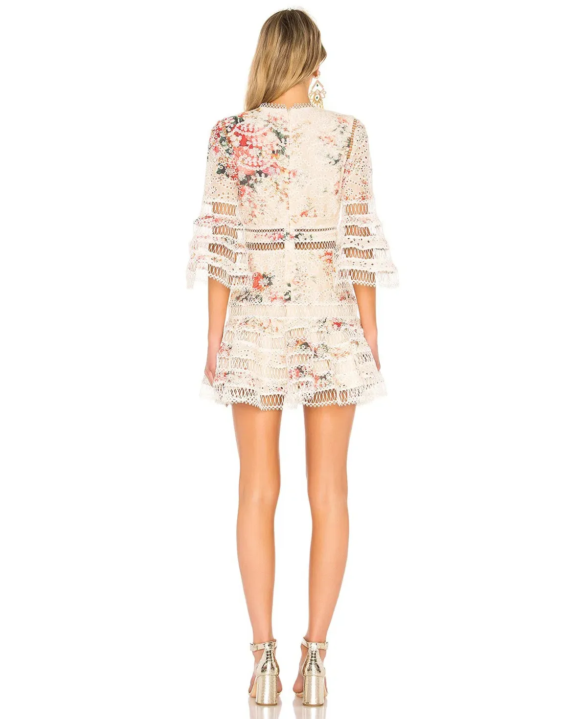 Zimmermann Laelia Diamond Flutter Dress Floral Size 1 / Au 8 - Image 2