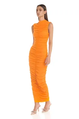 Eliya The Label Tenille Dress Orange Size XS / AU 6  for rent on The Volte - image 1
