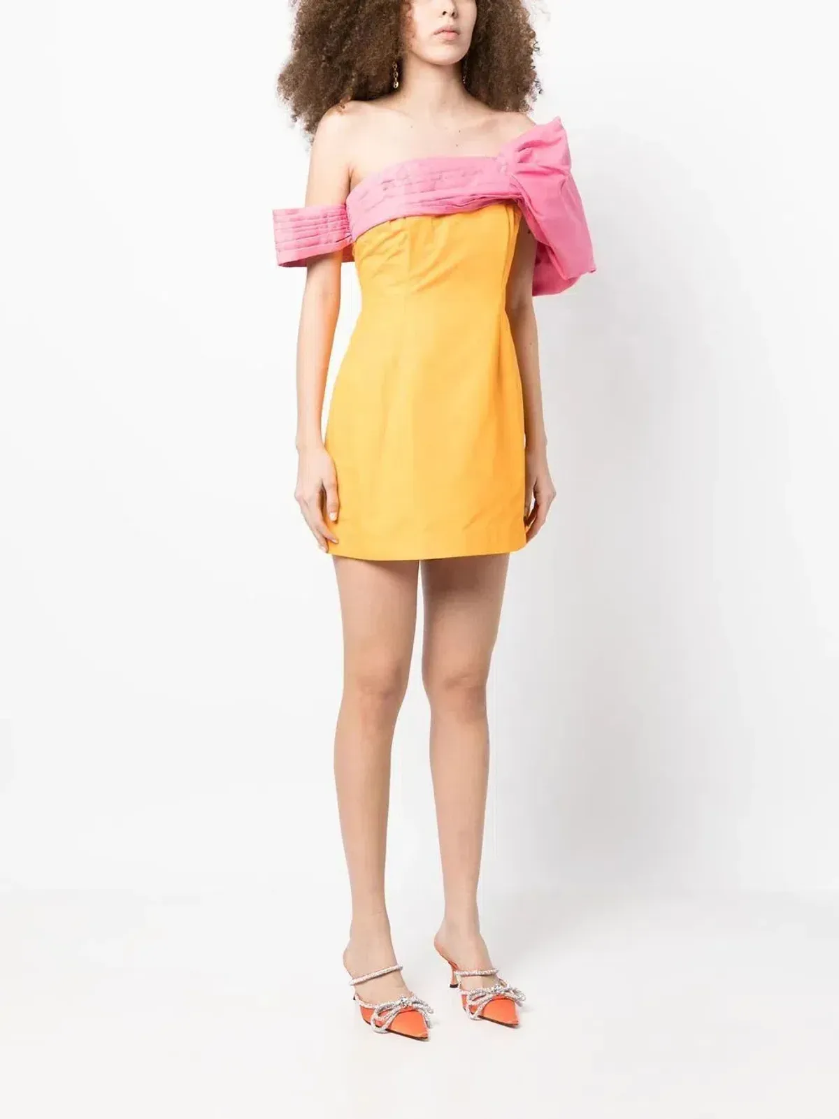 Rachel Gilbert Manuela Mini Dress Orange Size 2 / AU 10 - Image 1