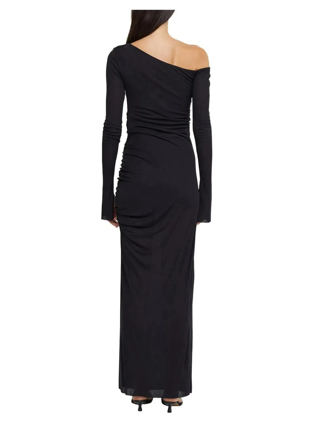 Bec & Bridge Monette Asym Long Sleeve Maxi Dress Black Size AU 8 - Image 3