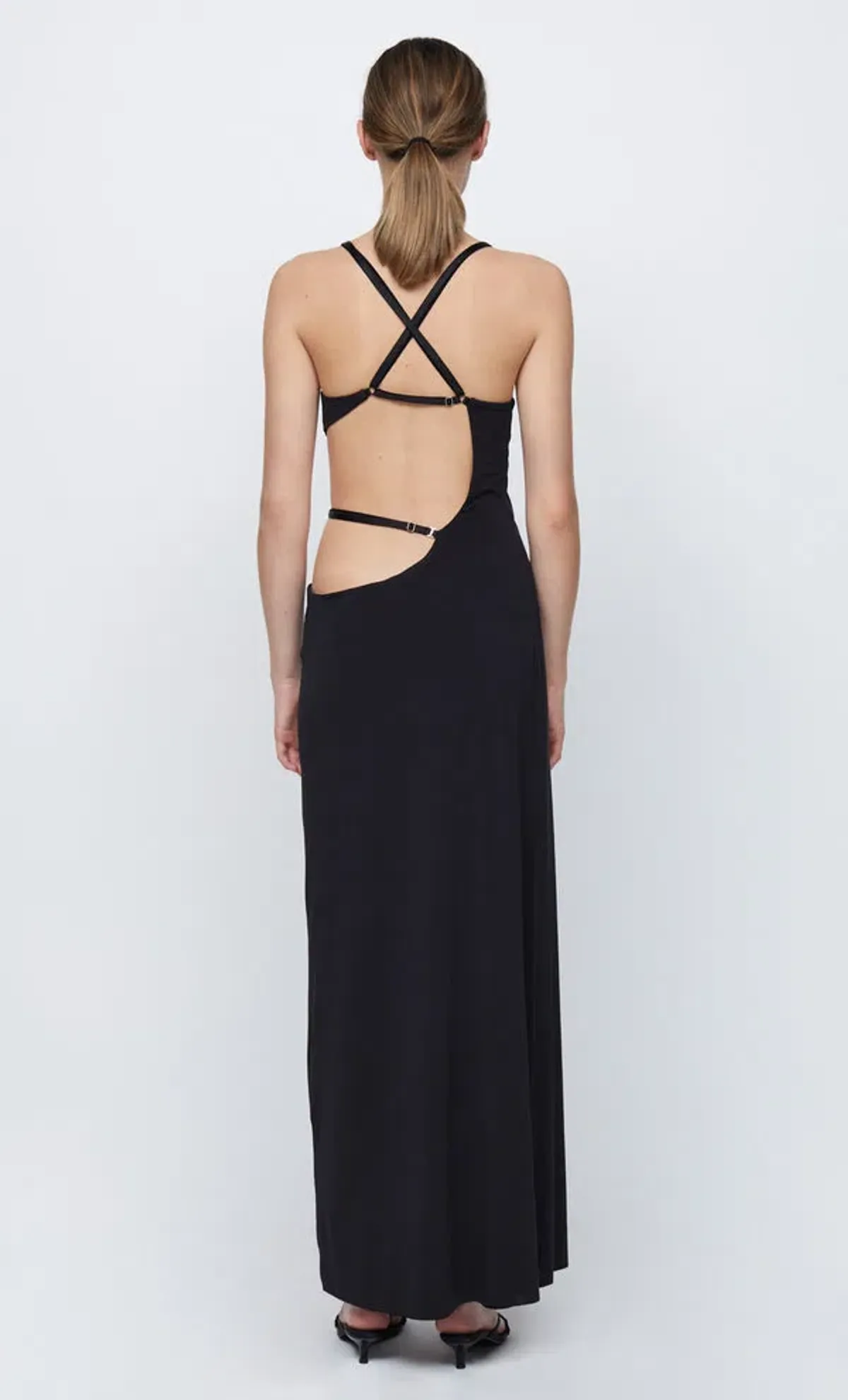Bec & Bridge Zadie Wrap Maxi Dress Black Size 8  - Image 2