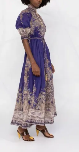 Zimmermann Anneke Swing Dress Indigo Size 3 / Au 14 for rent on The Volte - image 4