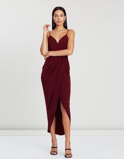 Shona Joy Core Cocktail Dress Burgundy Size 10 for rent on The Volte - image 4