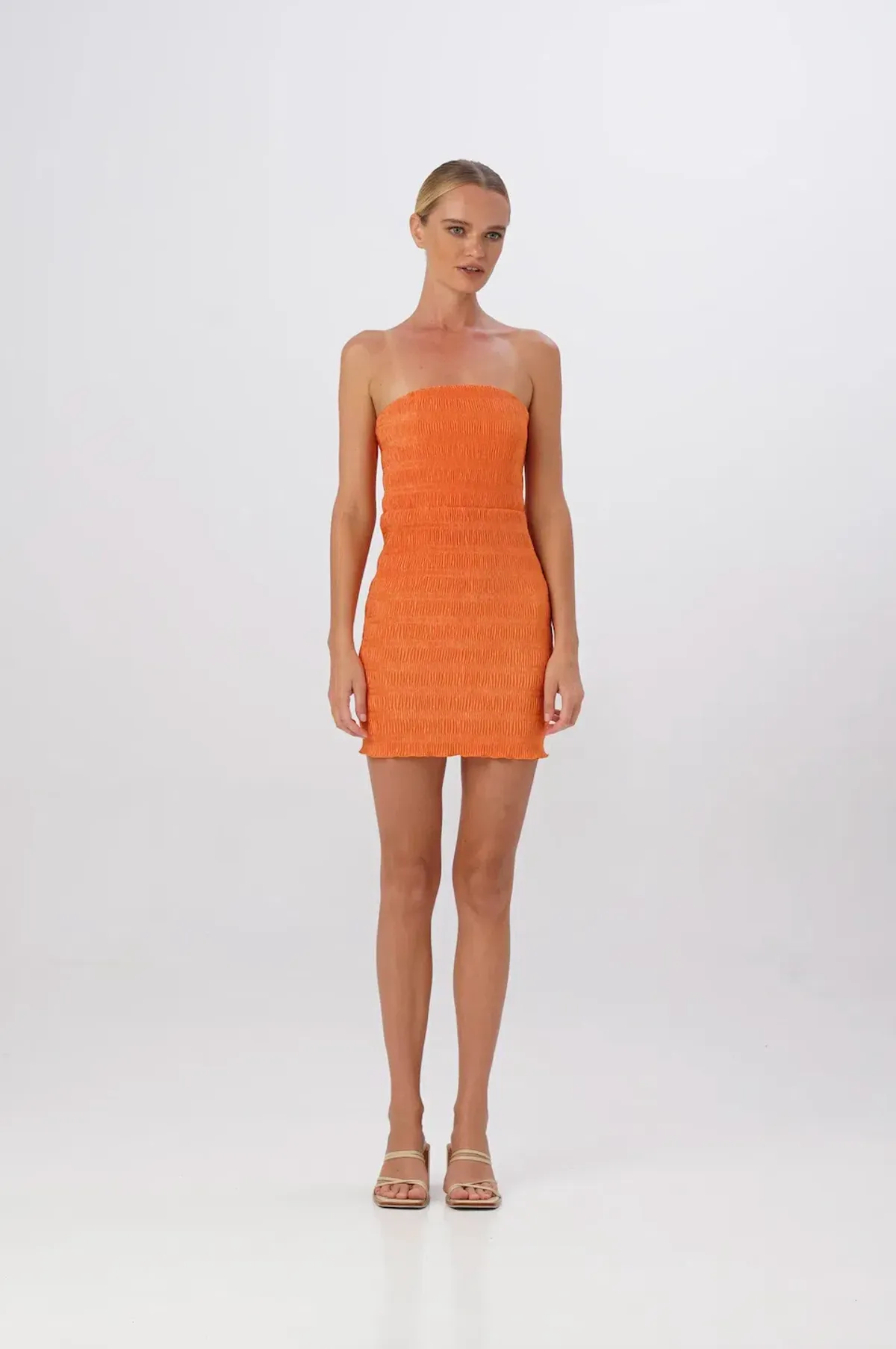 L'Idee Aurore Mini Dress Tangelo Size 8 - Image 1