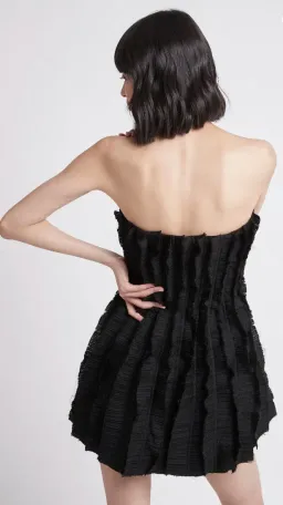 Aje Hybrid Sleeveless Mini Dress Black Size 8 for rent on The Volte - image 3