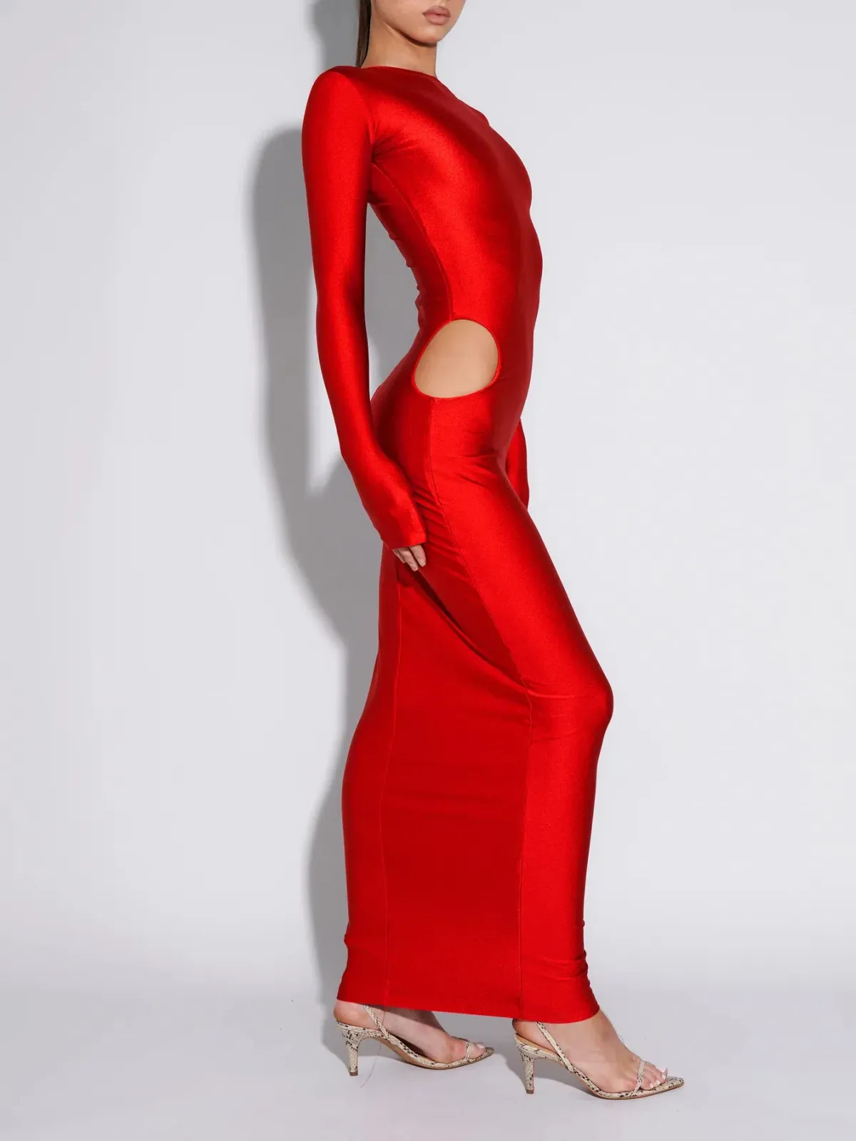 Effie Kats Meika Dress Cherry Red Size M / AU 10 - Image 3