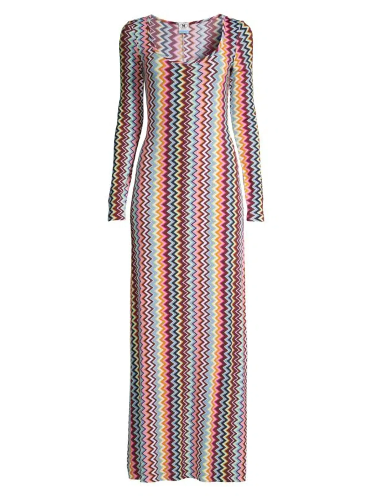 Missoni Zig Zag Long Sleeve Maxi Dress Multi Size M / Au 10 - Image 3
