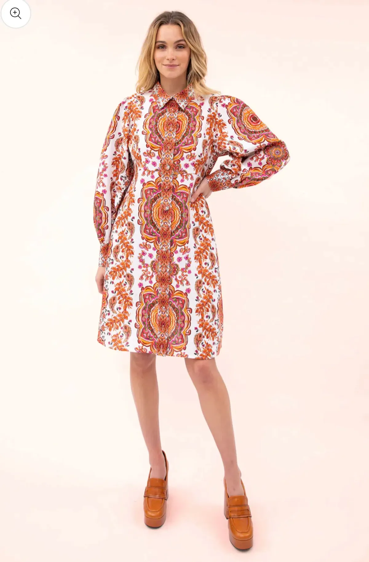 Kachel Dominique Mini Dress Print Size 10 - Image 1