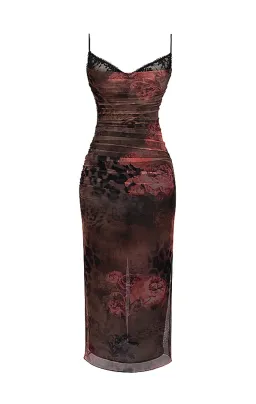 House of CB Nalini Midi Dress Floral & Leopard Print Size XL /Au 14 for rent on The Volte - image 5