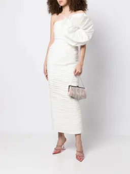 Rachel Gilbert Evana Midi Dress in Coconut Size 8 for rent on The Volte - image 1