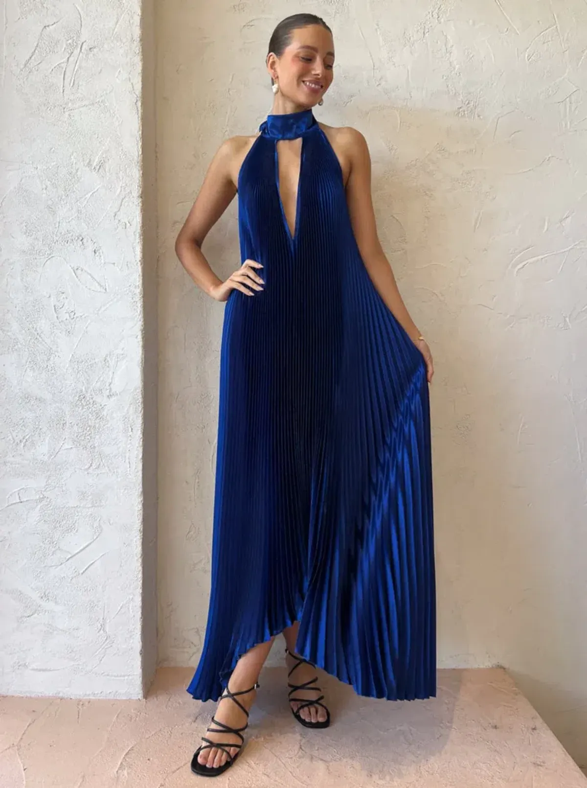 L'Idee Opera Gown in Regal Blue Size 10 / M - Image 4