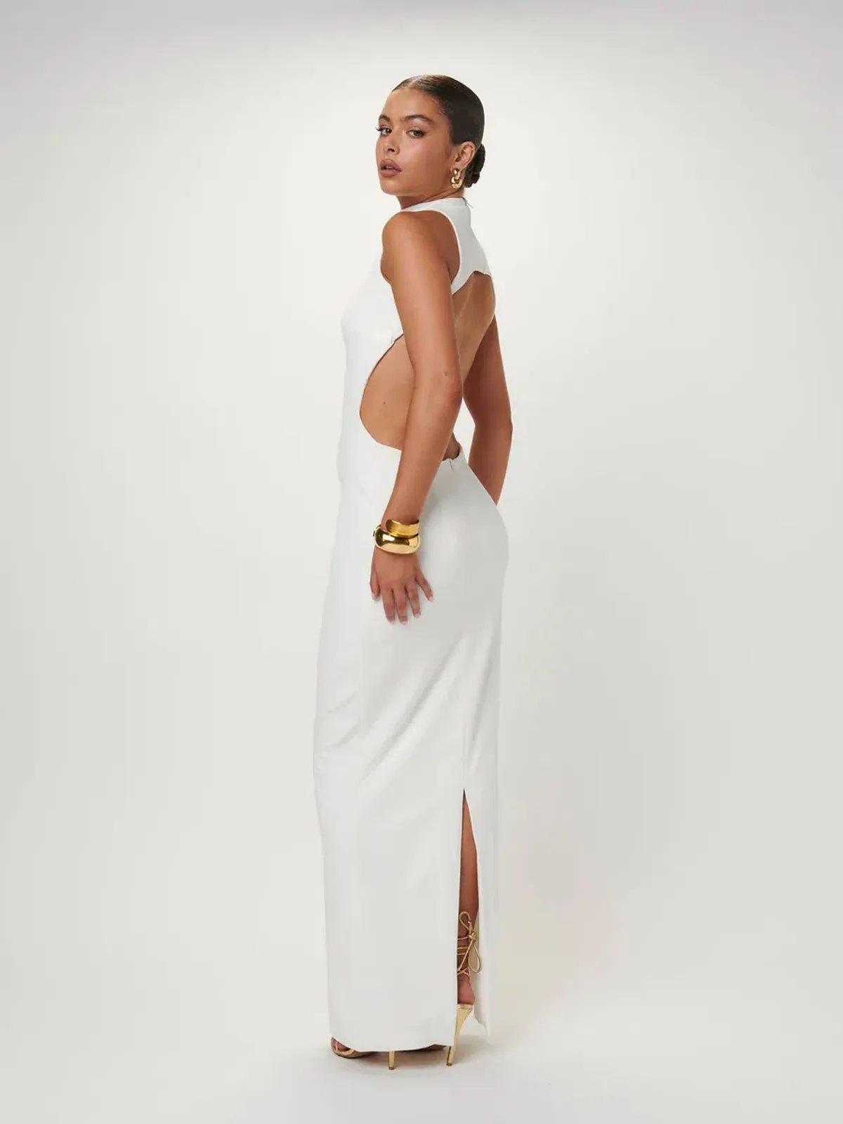 Effie Kats Ambre Gown White Size 8  - Image 3