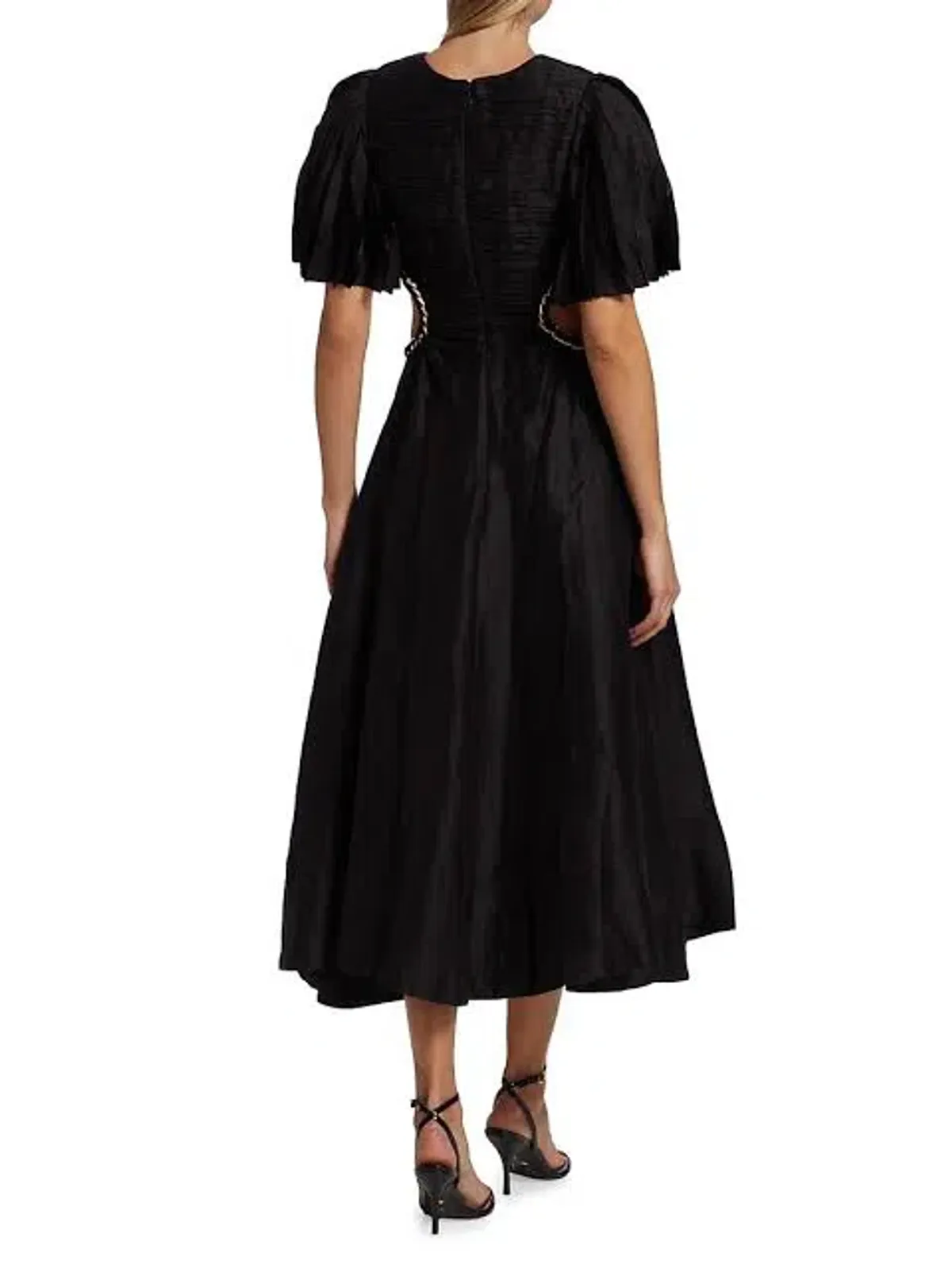 Aje Monica Chainlink Midi Dress Black Size 8 / M - Image 2