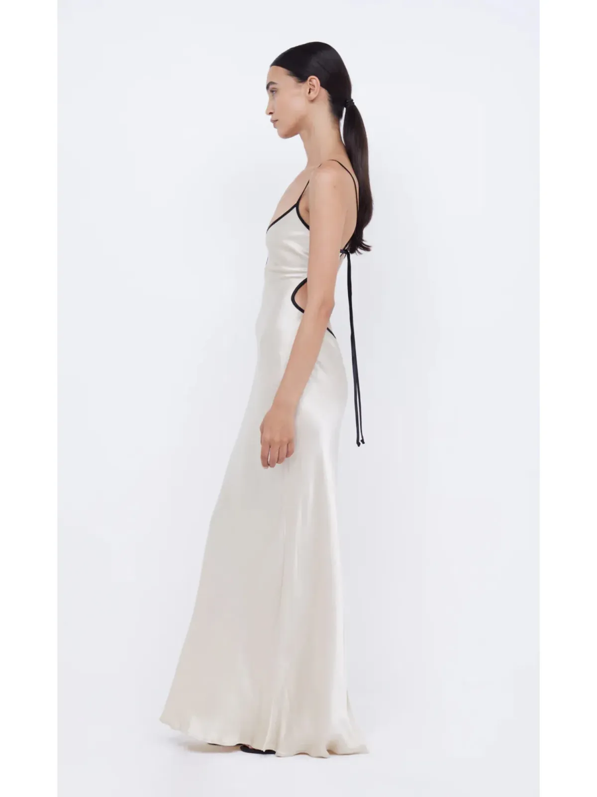Bec & Bridge Cedar City Maxi Dress Sand/Black Size AU 6 - Image 2
