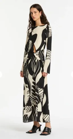 Sir the Label Realisme Twist Maxi Dress Print Size 0 / Au 6 for rent on The Volte - image 2