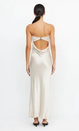 Bec & Bridge Moon Dance Strapless Dress Sand Size AU 8  for rent on The Volte - image 3