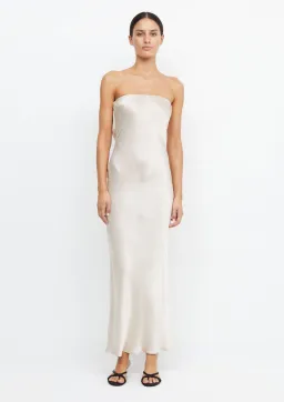 Bec & Bridge Moon Dance Strapless Dress Sand Size AU 8  for rent on The Volte - image 1