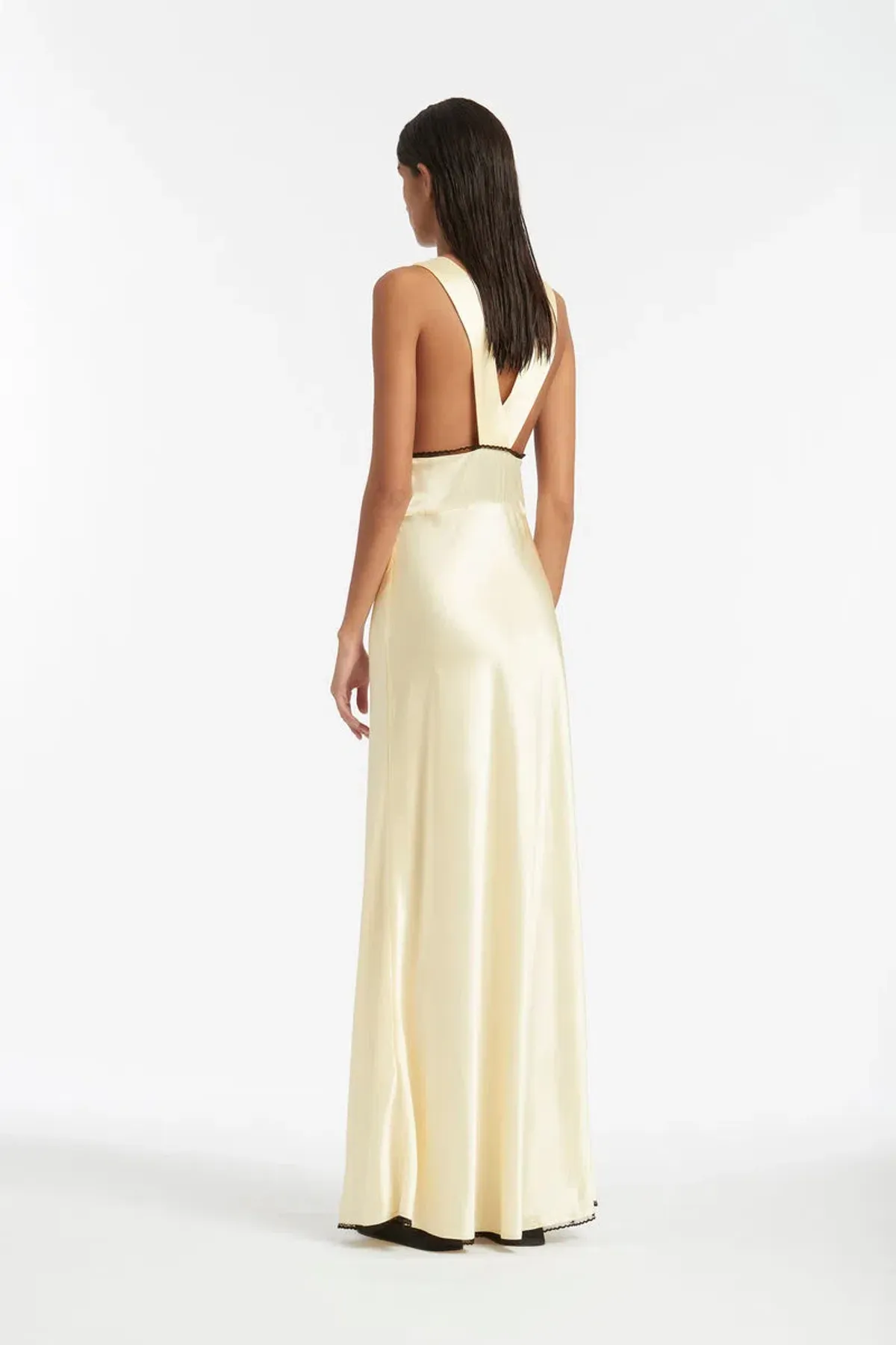Sir The Label Aries Cut Out Gown Yellow Size 8 - Image 2
