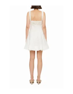 Clea Dallas Lace Mini Dress White Size S/AU 8 for rent on The Volte - image 4