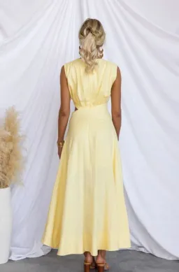 Stellino Inspire You Maxi Dress Yellow Size 8  for rent on The Volte - image 2