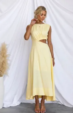 Stellino Inspire You Maxi Dress Yellow Size 8  for rent on The Volte - image 3