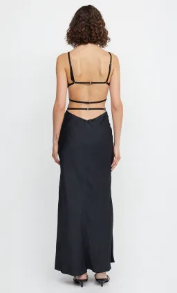Bec & Bridge Diamond Days Strap Maxi Dress Black Size 6  for rent on The Volte - image 3