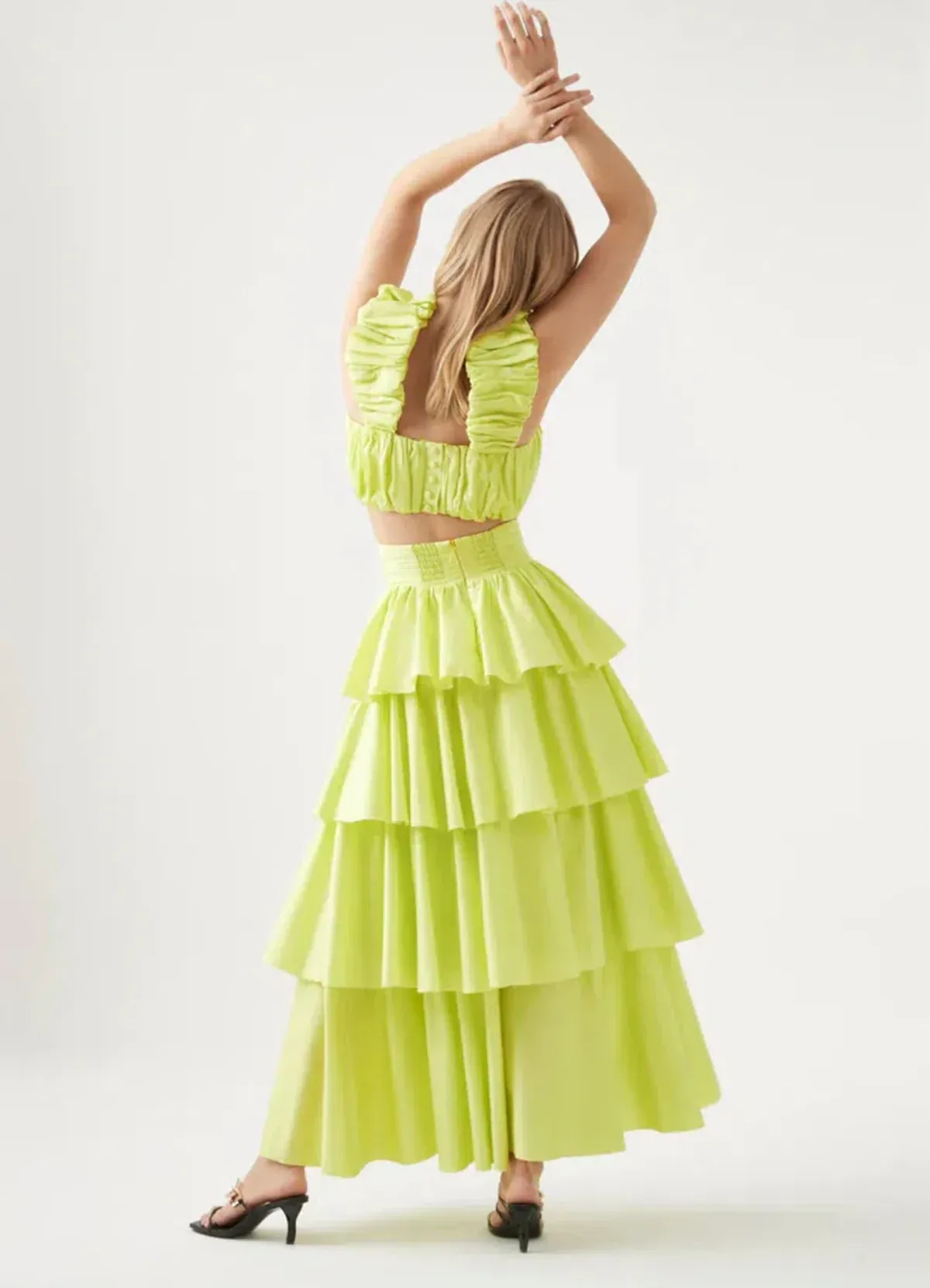 Aje Medina Top ang Skirt Set Green Size AU 12 - Image 2