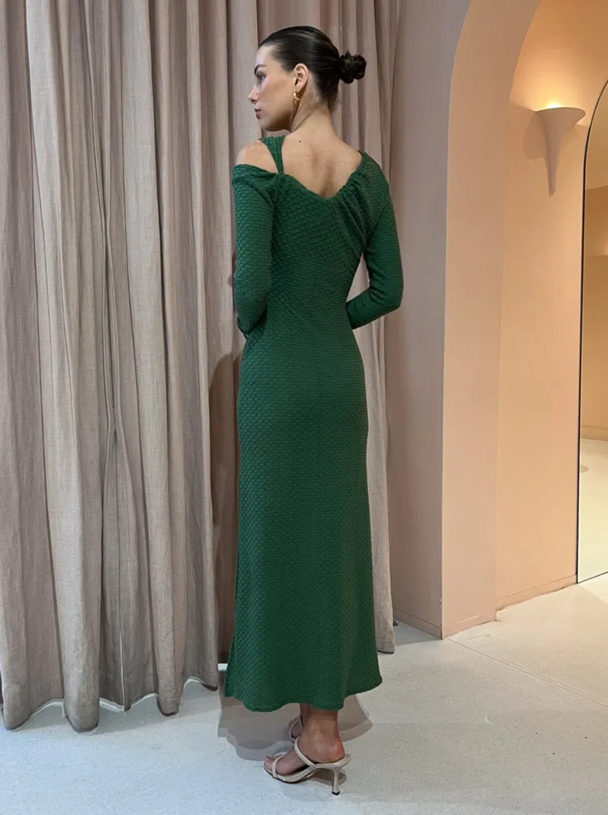 One Fell Swoop Faith Maxi Dress In Forrest Size 8 - Image 3