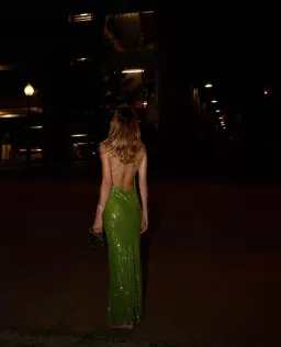 Rat and Boa Gaia Dress Green Sequin Size XXS/AU 6 for rent on The Volte - image 7