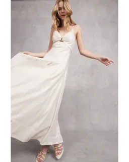 Aje Idyllic Strappy Sequin Dress White Size 6 for rent on The Volte - image 2