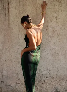 Rat & Boa Lavina Dress Deep Green Size M/ 10 for rent on The Volte - image 3