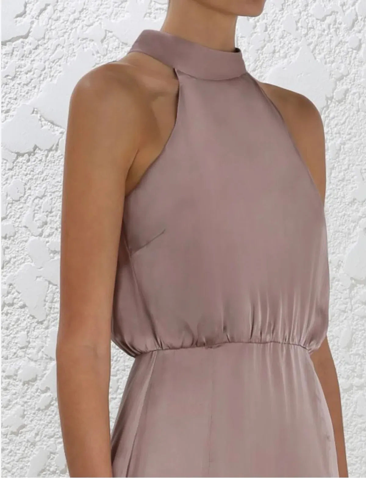 Zimmermann Sueded Picnic Dress Mink Size 2 /AU 12 - Image 3