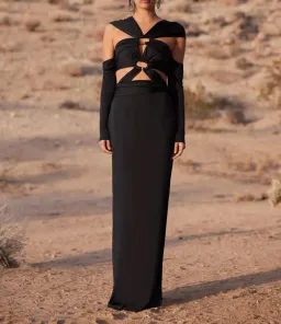 Cult Gaia Marisol Gown Black Size 6 for rent on The Volte - image 6