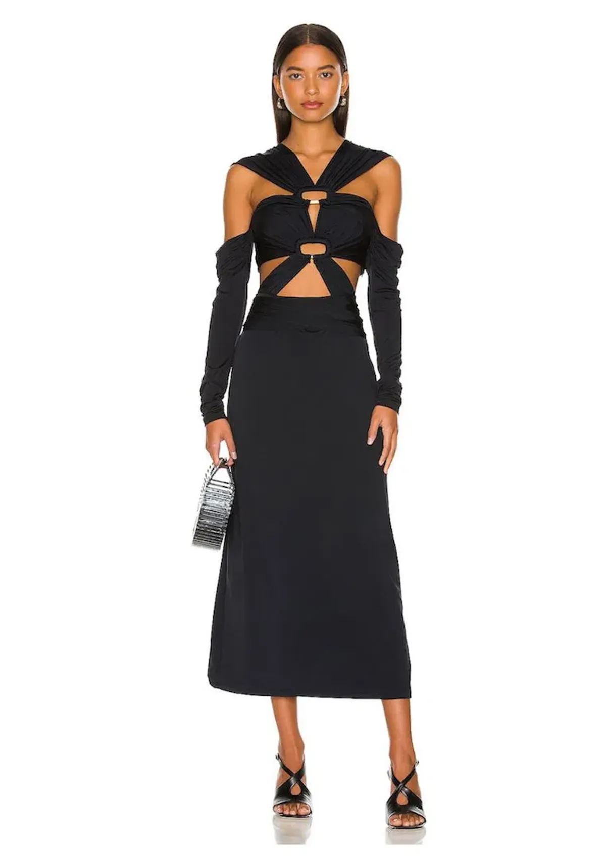 Cult Gaia Marisol Gown Black Size 6 - Image 1