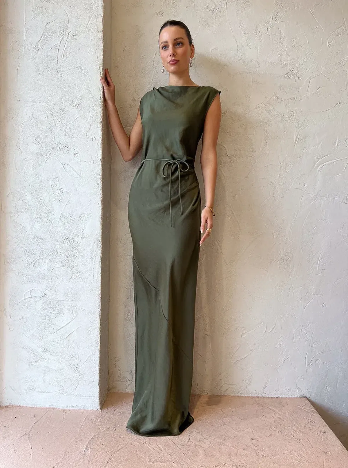 Rumer Iluka Maxi Dress Khaki Size M / AU 10 - Image 1